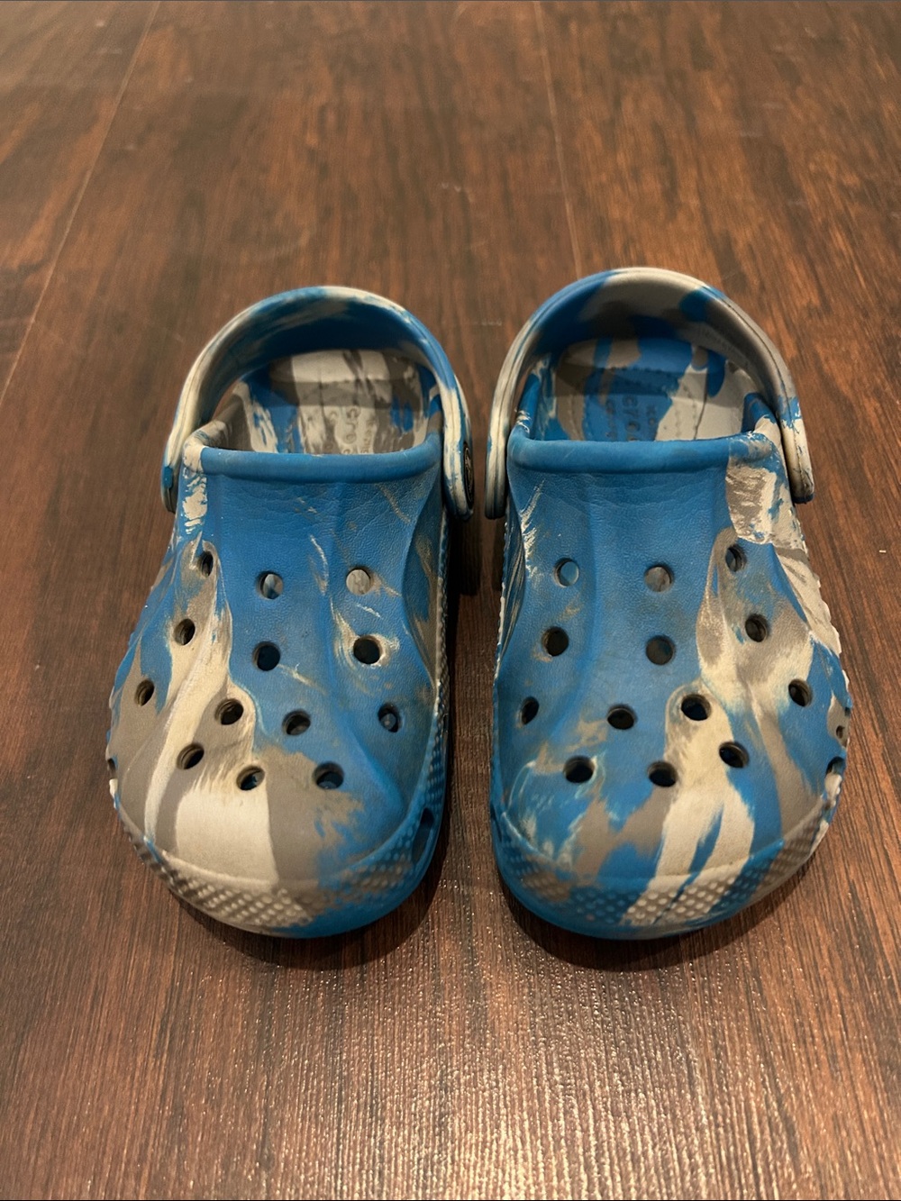 CROCS Toddler Baya Marbled Tie Dye Clogs, Sz C9